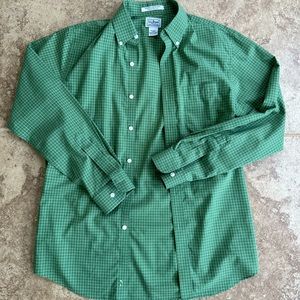 Green LL Bean Button Down